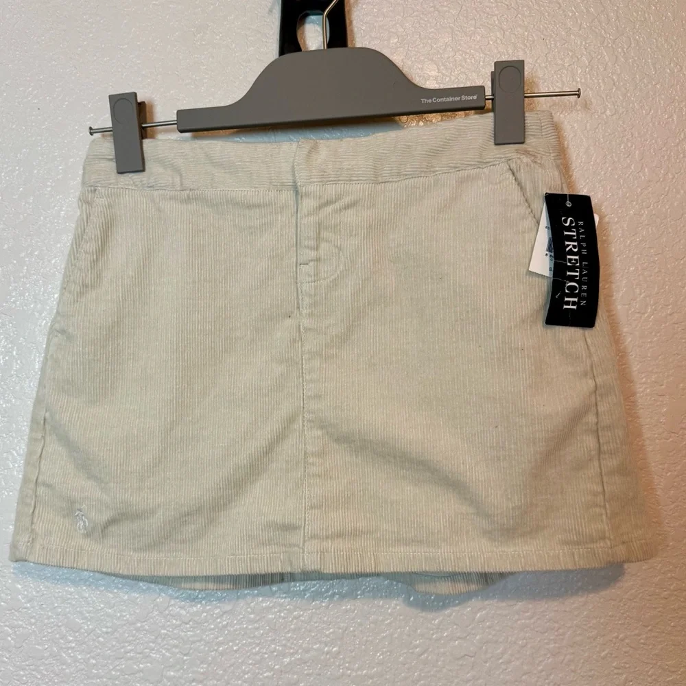 NWT Ralph Lauren Girl’s Corduroy Skort Sand Beige Size 10